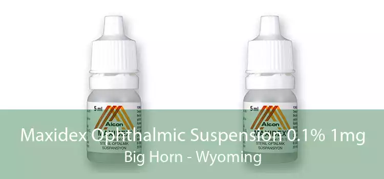 Maxidex Ophthalmic Suspension 0.1% 1mg Big Horn - Wyoming