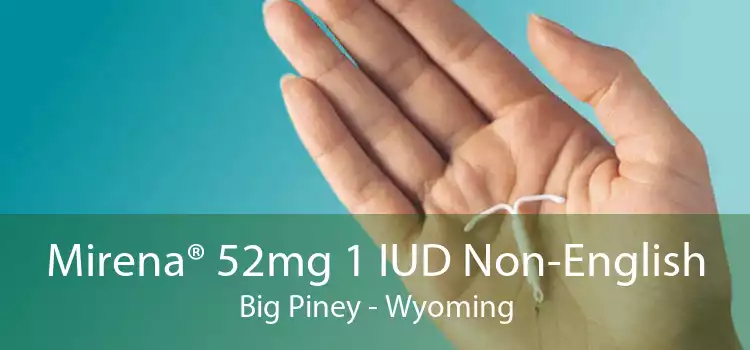 Mirena® 52mg 1 IUD Non-English Big Piney - Wyoming