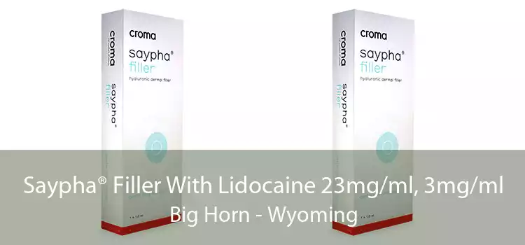 Saypha® Filler With Lidocaine 23mg/ml, 3mg/ml Big Horn - Wyoming