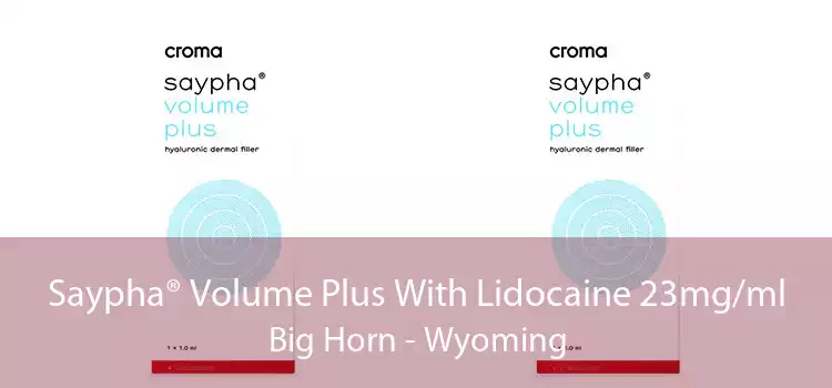 Saypha® Volume Plus With Lidocaine 23mg/ml Big Horn - Wyoming