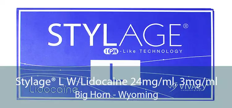 Stylage® L W/Lidocaine 24mg/ml, 3mg/ml Big Horn - Wyoming